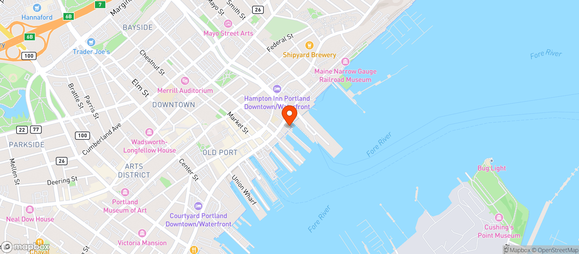 Map showing Ri-Ra Irish Pub & Restaur
