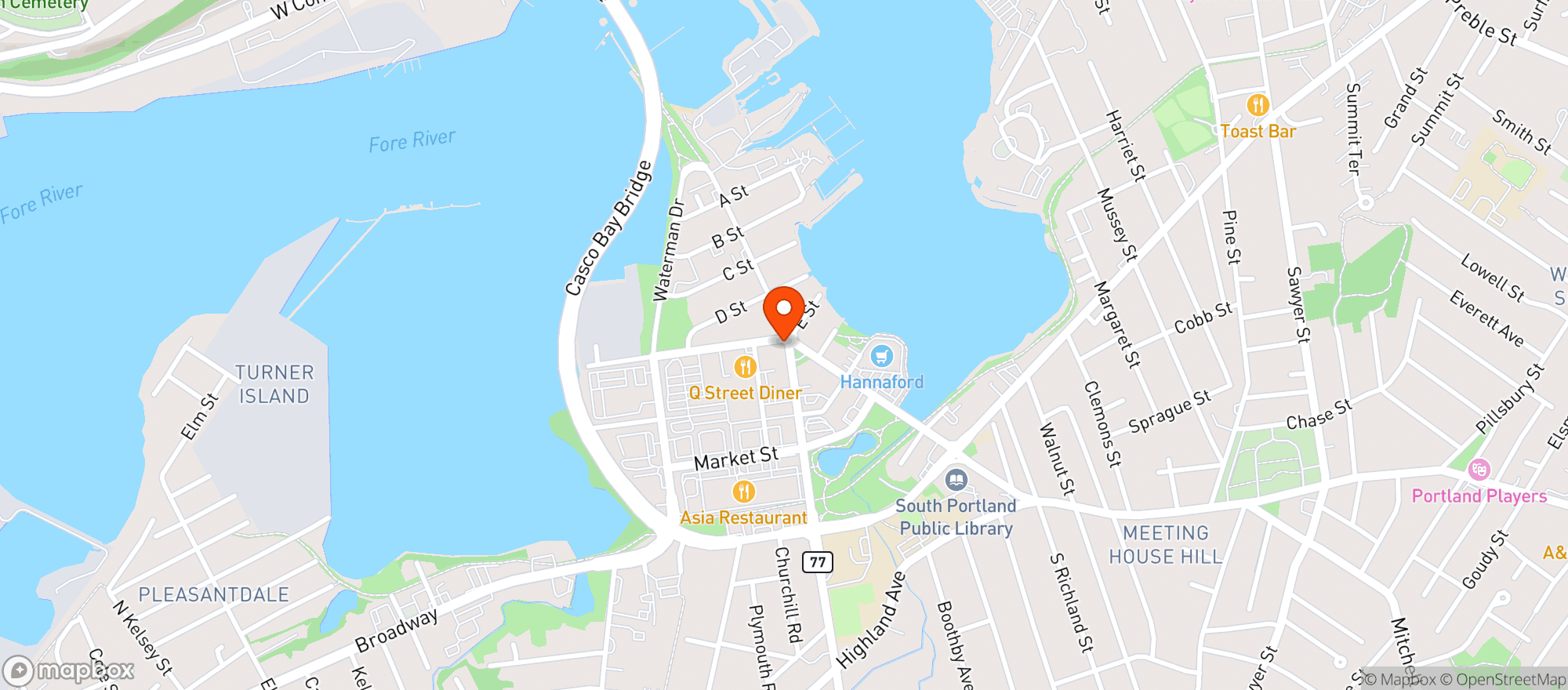 Map showing Taco Trio / Sp