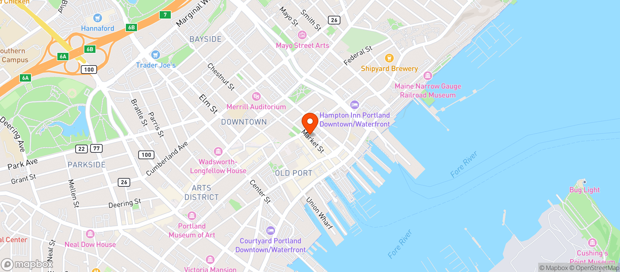 Map showing Oddfellahs