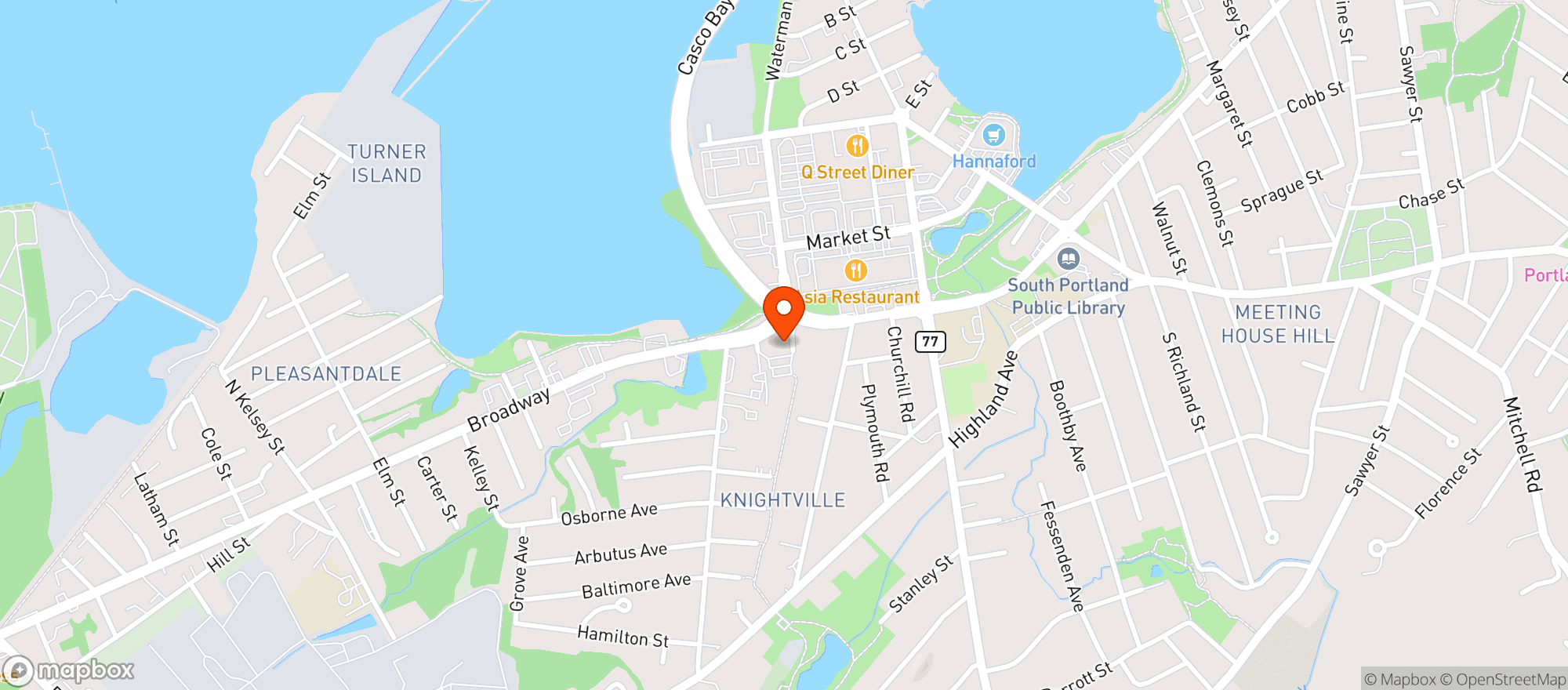 Map showing Rusty Lantern Market
