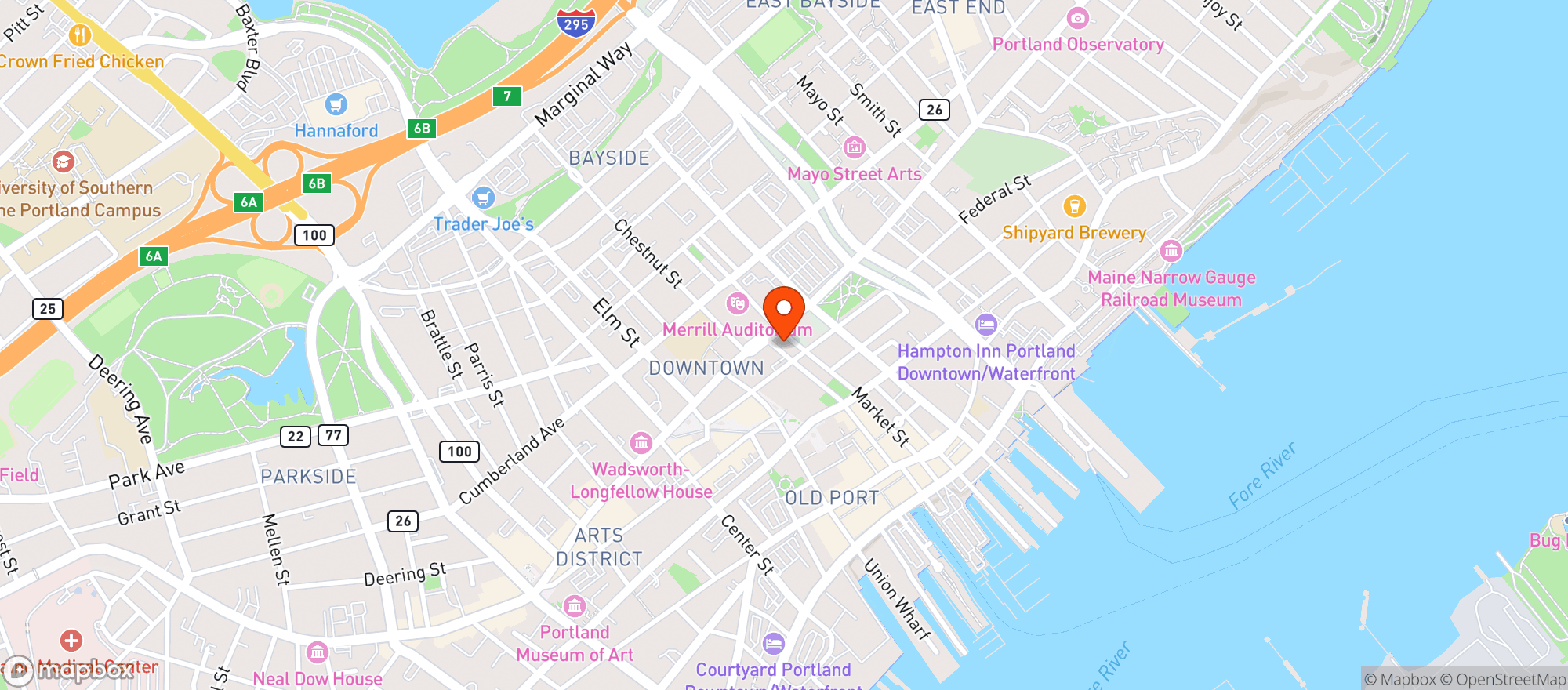 Map showing Press Hotel The