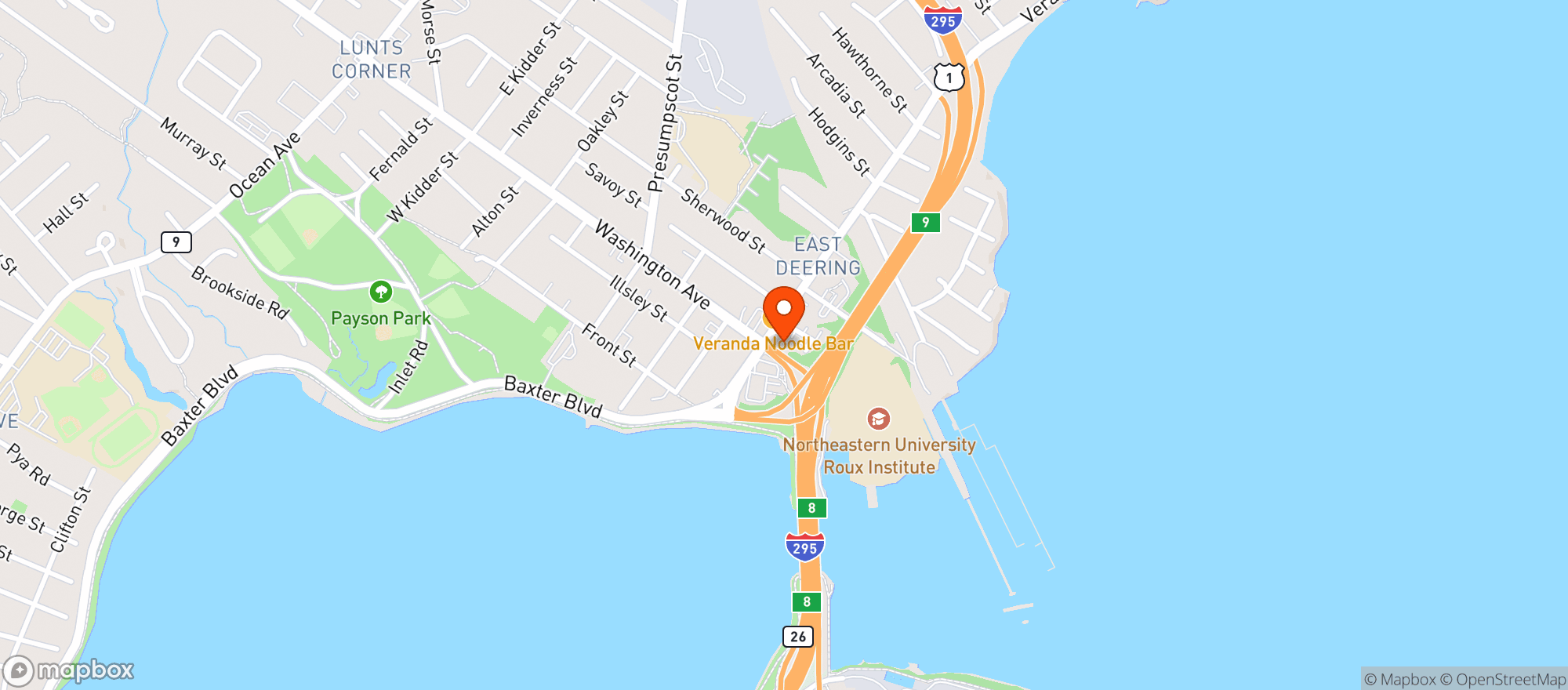 Map showing Howie S Pub