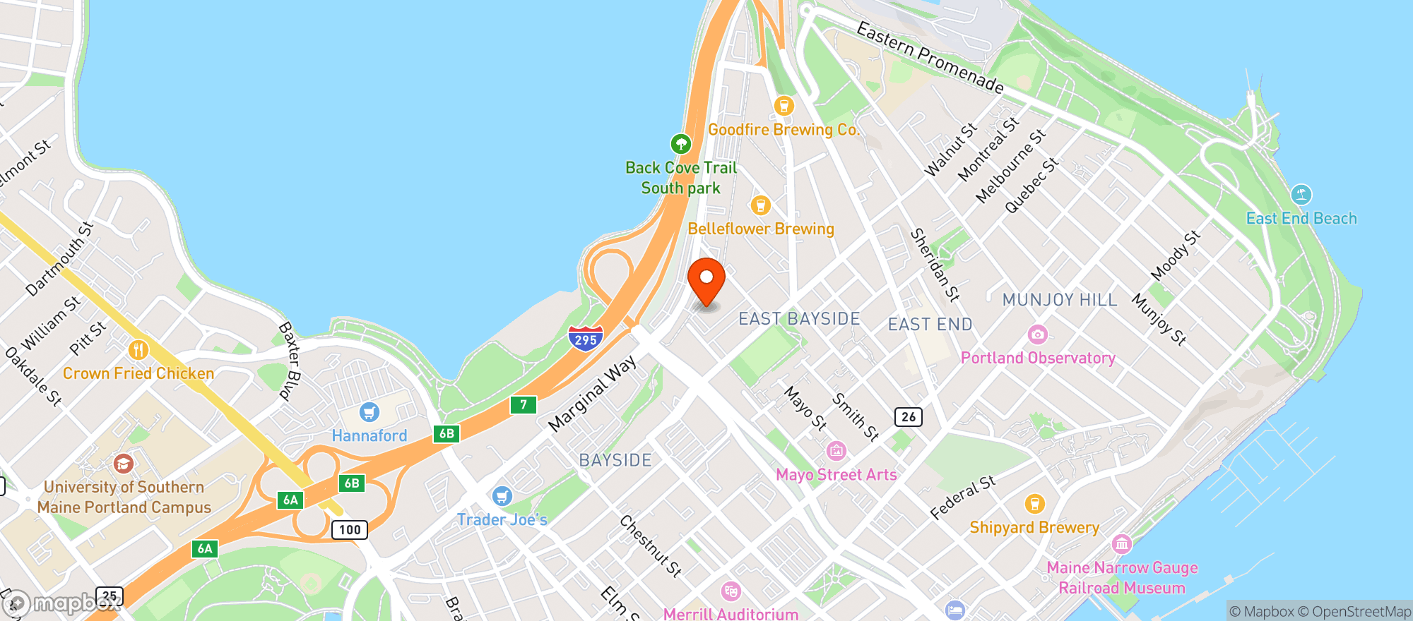 Map showing Mini Bar