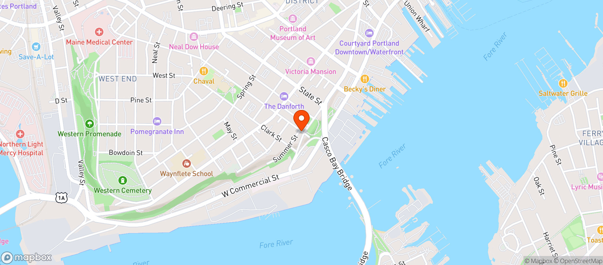 Map showing Smalls