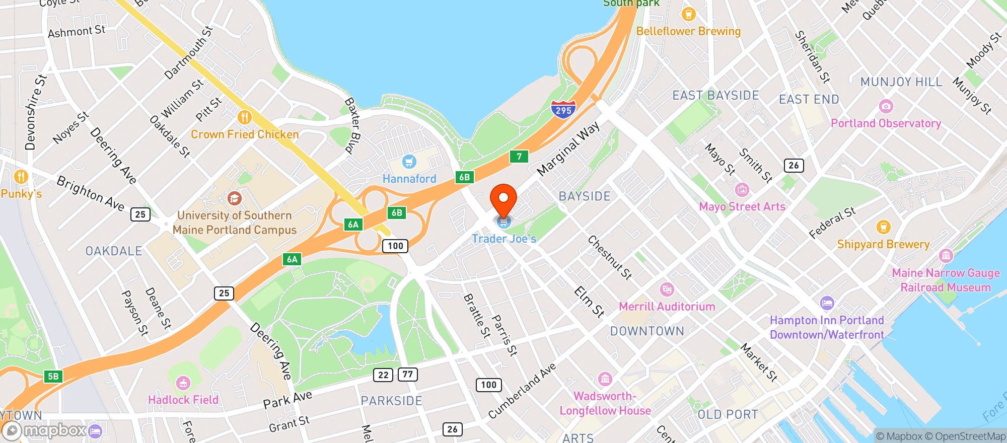 Map showing Trader Joes #519