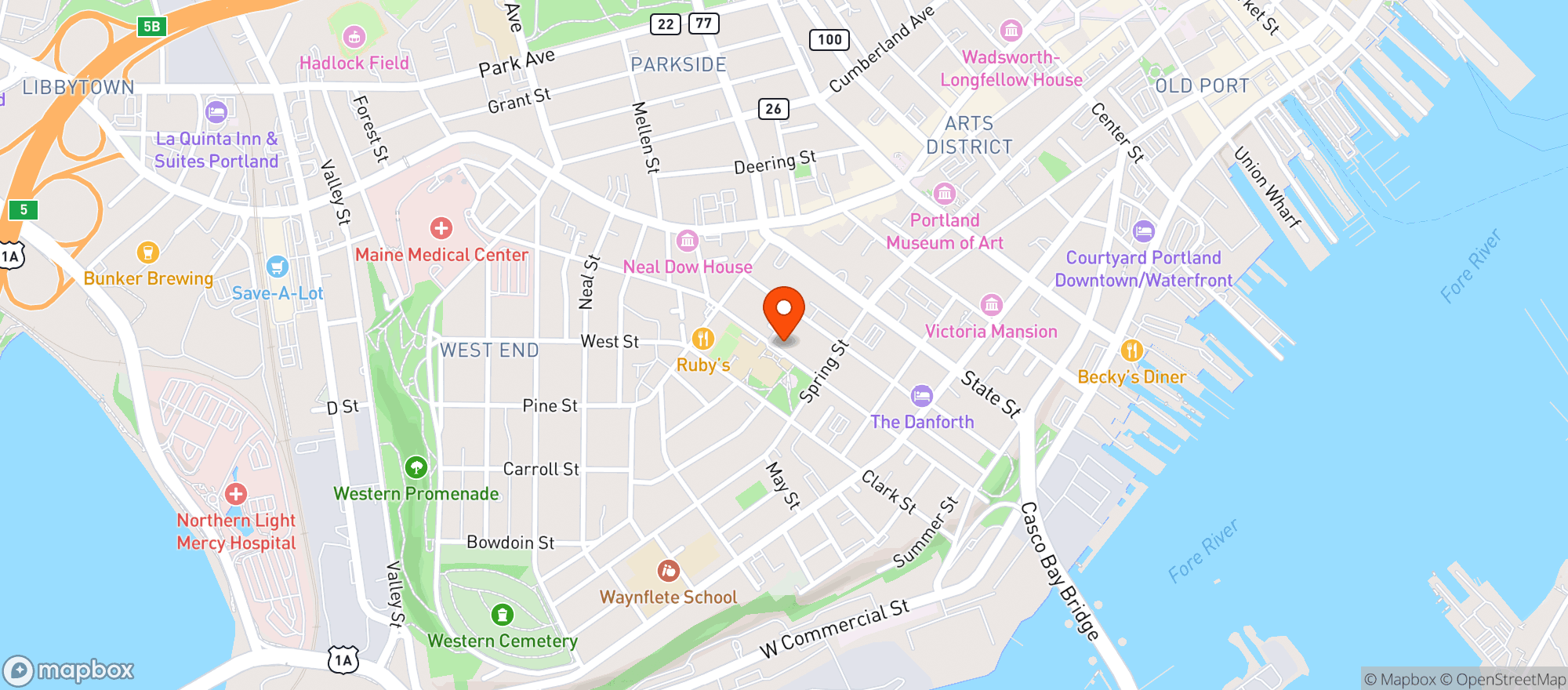 Map showing Fresh Approach