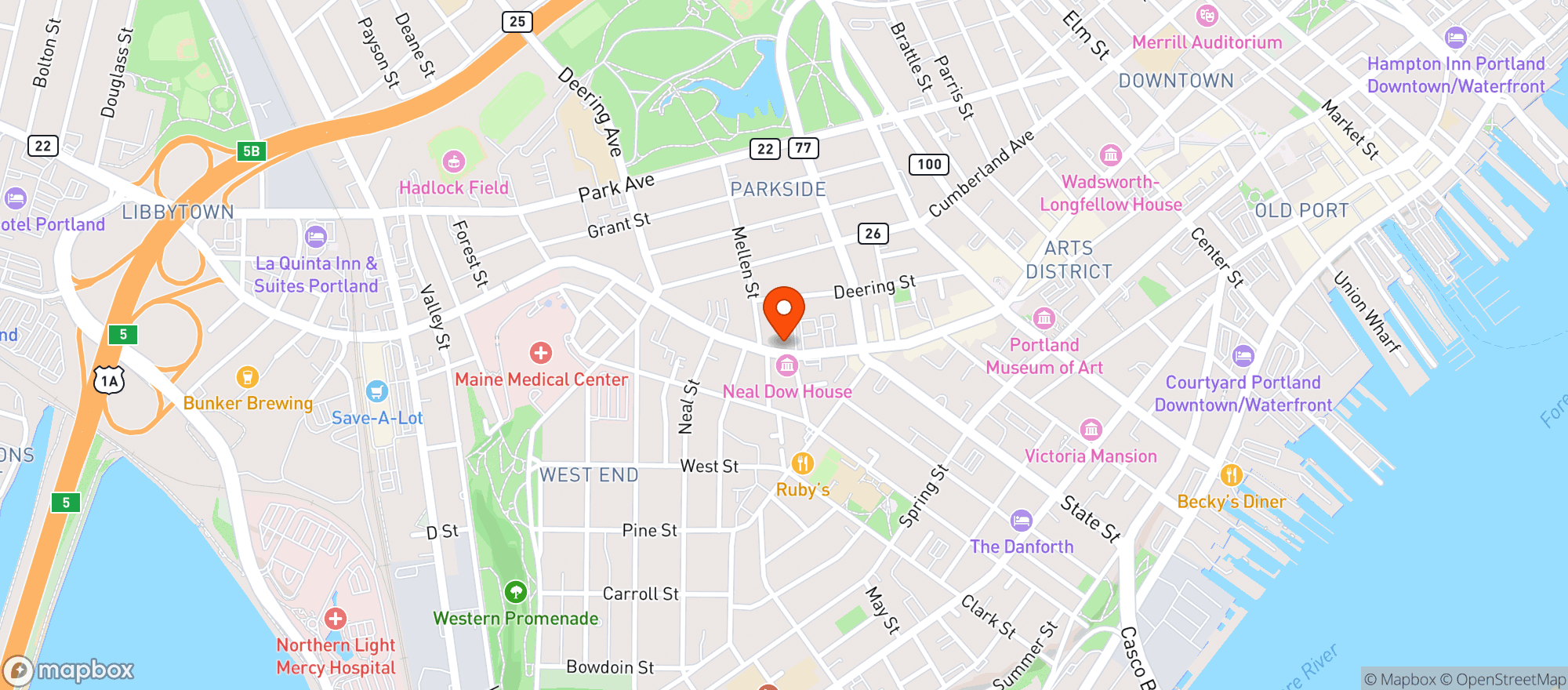 Map showing Walgreens #19821