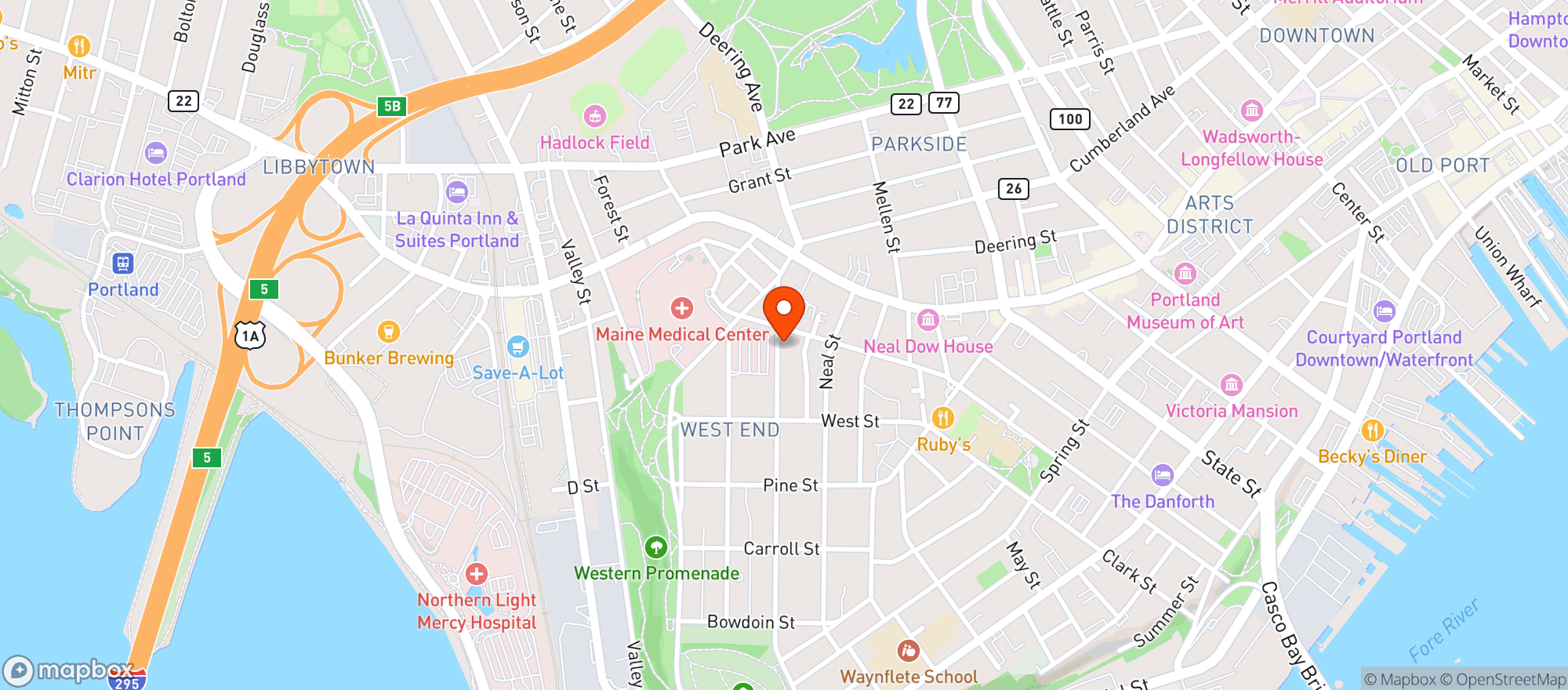 Map showing Lb. Mini-mart