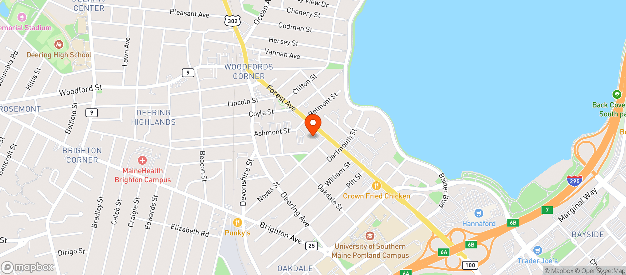 Map showing Great Lost Bear