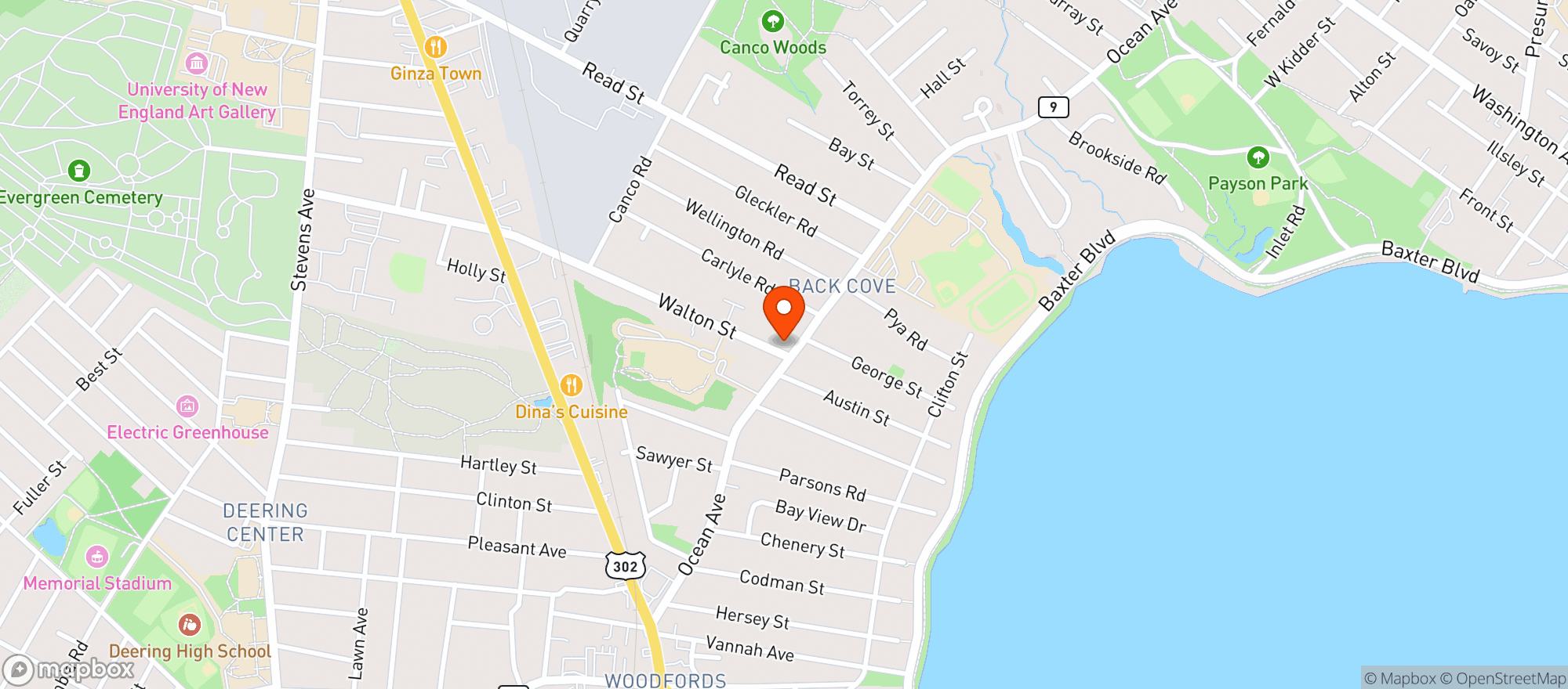 Map showing Tipo