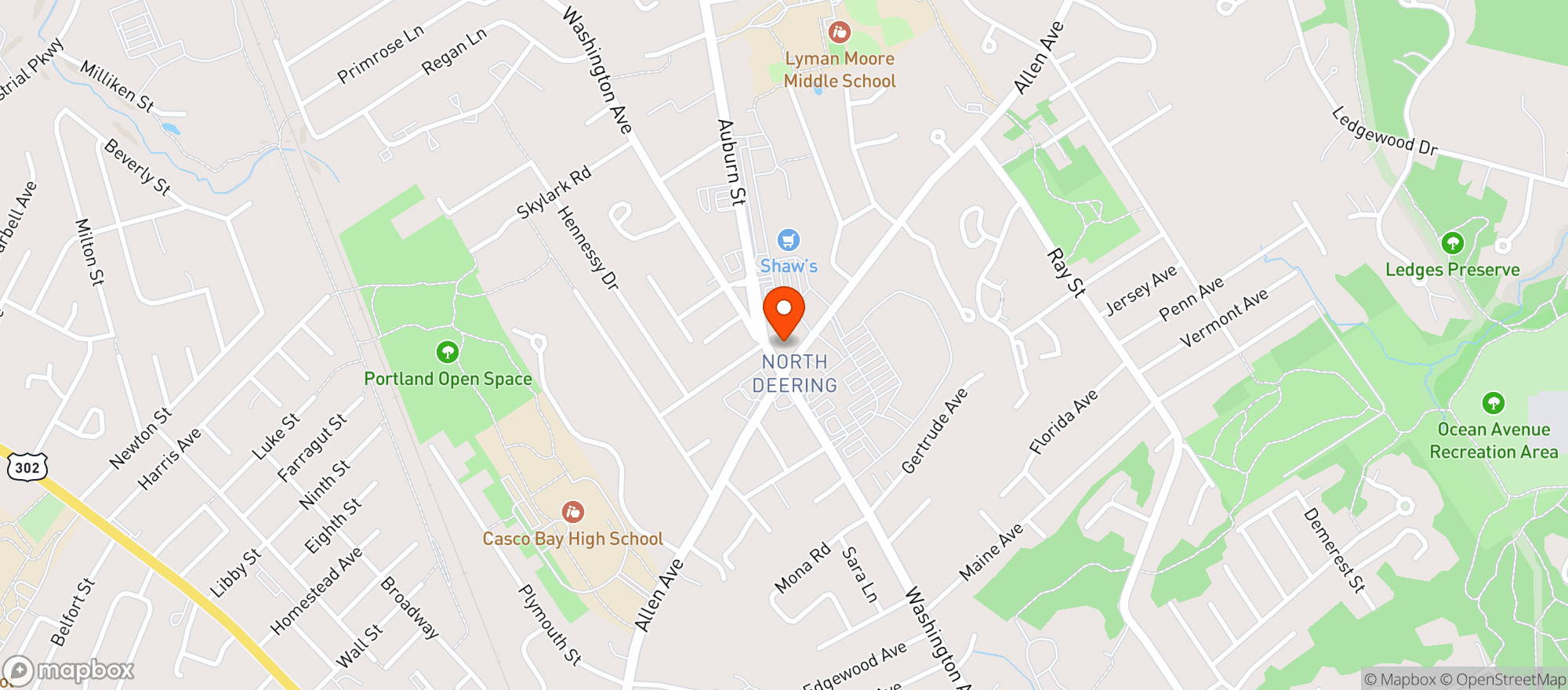 Map showing Local Leaf