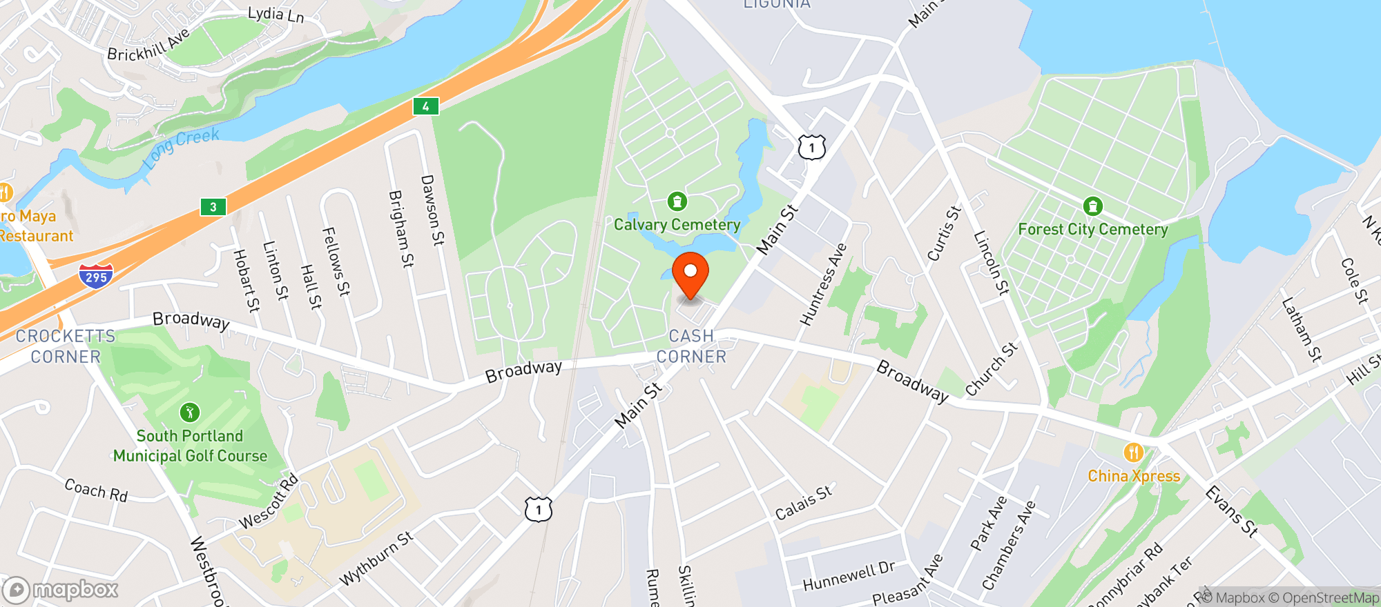 Map showing Walgreens #19678