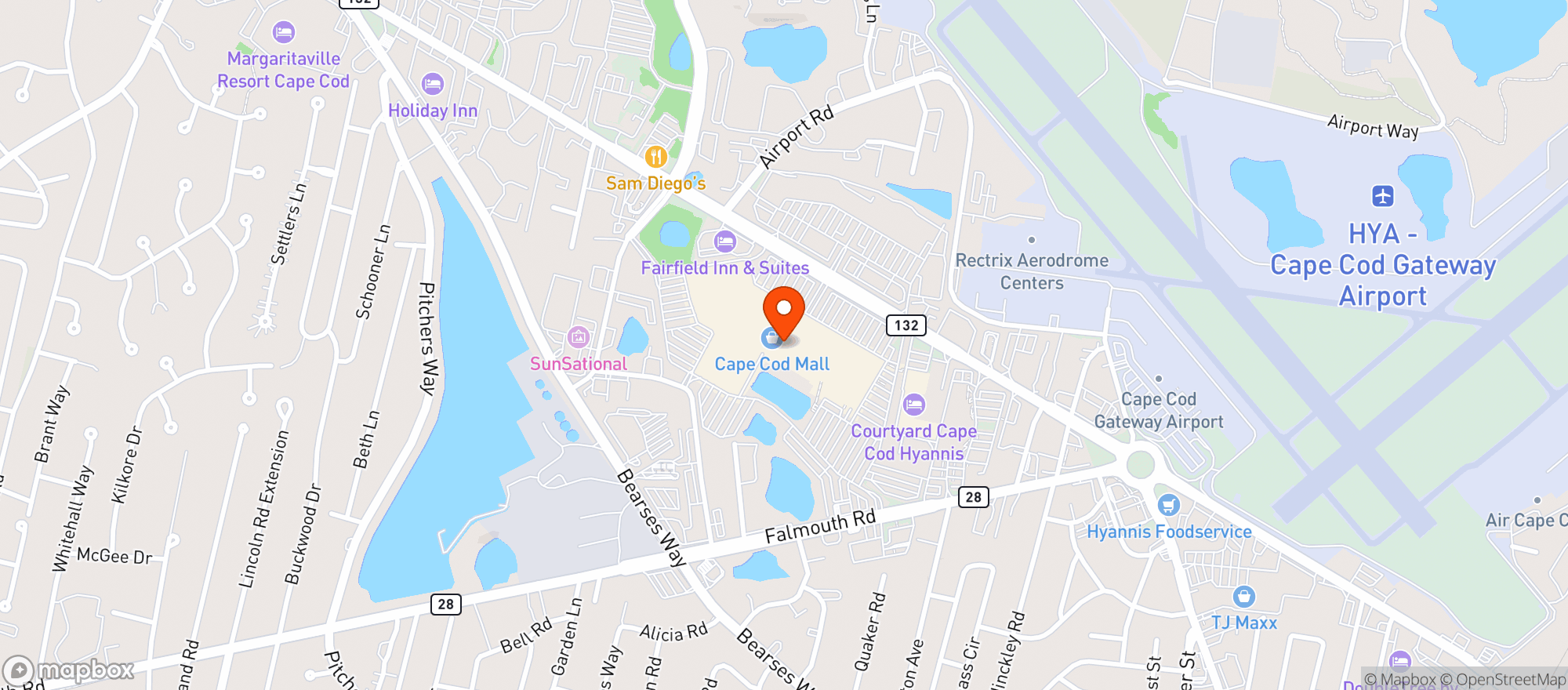 Map showing Target
