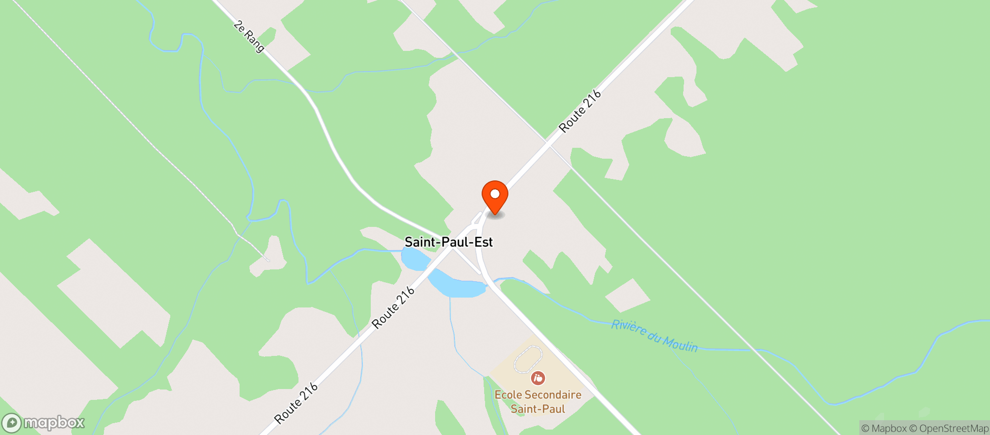 Map showing Marche Anny Brouillette Et Filles Inc #8129