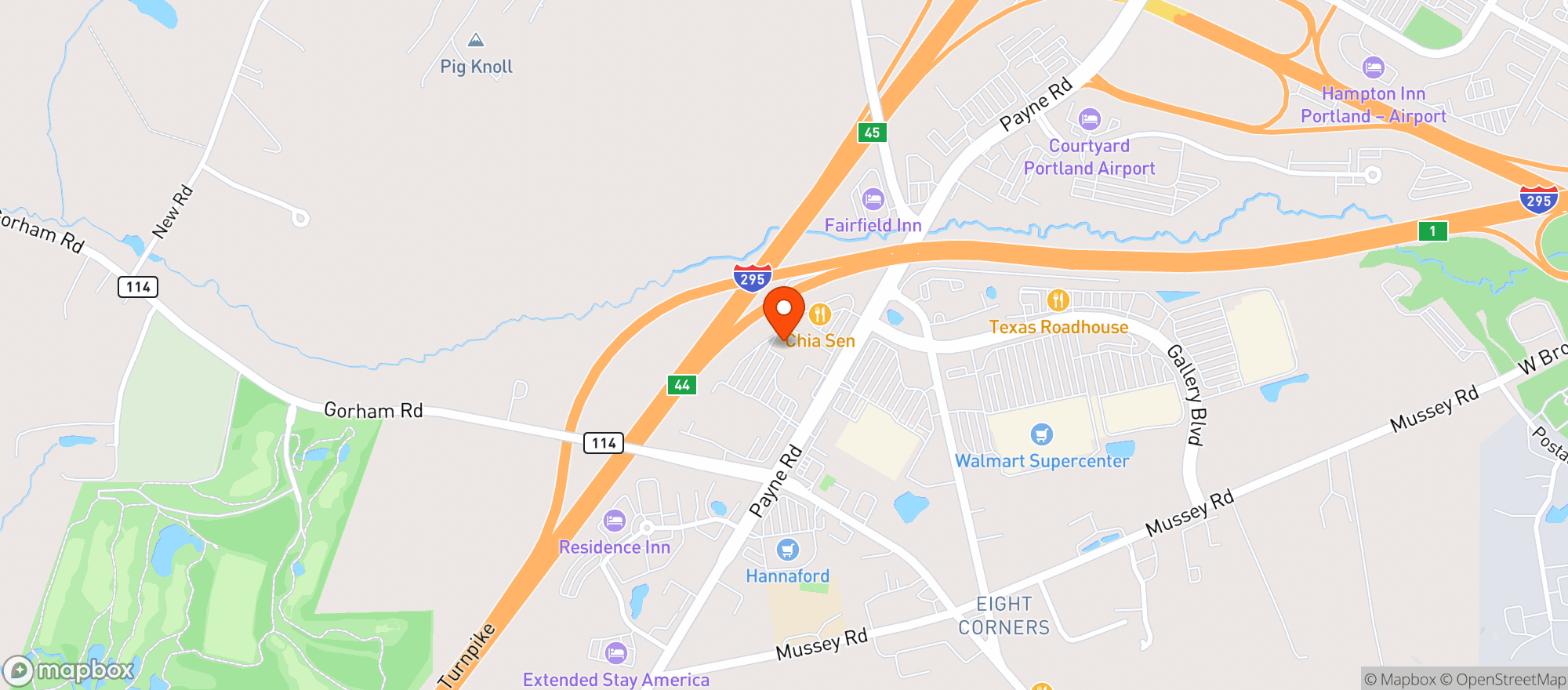 Map showing Sams Club #8186