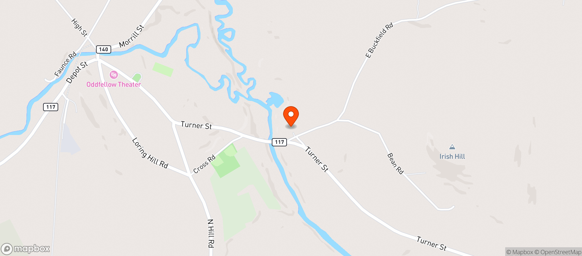 Map showing BUCKFIELD MALL