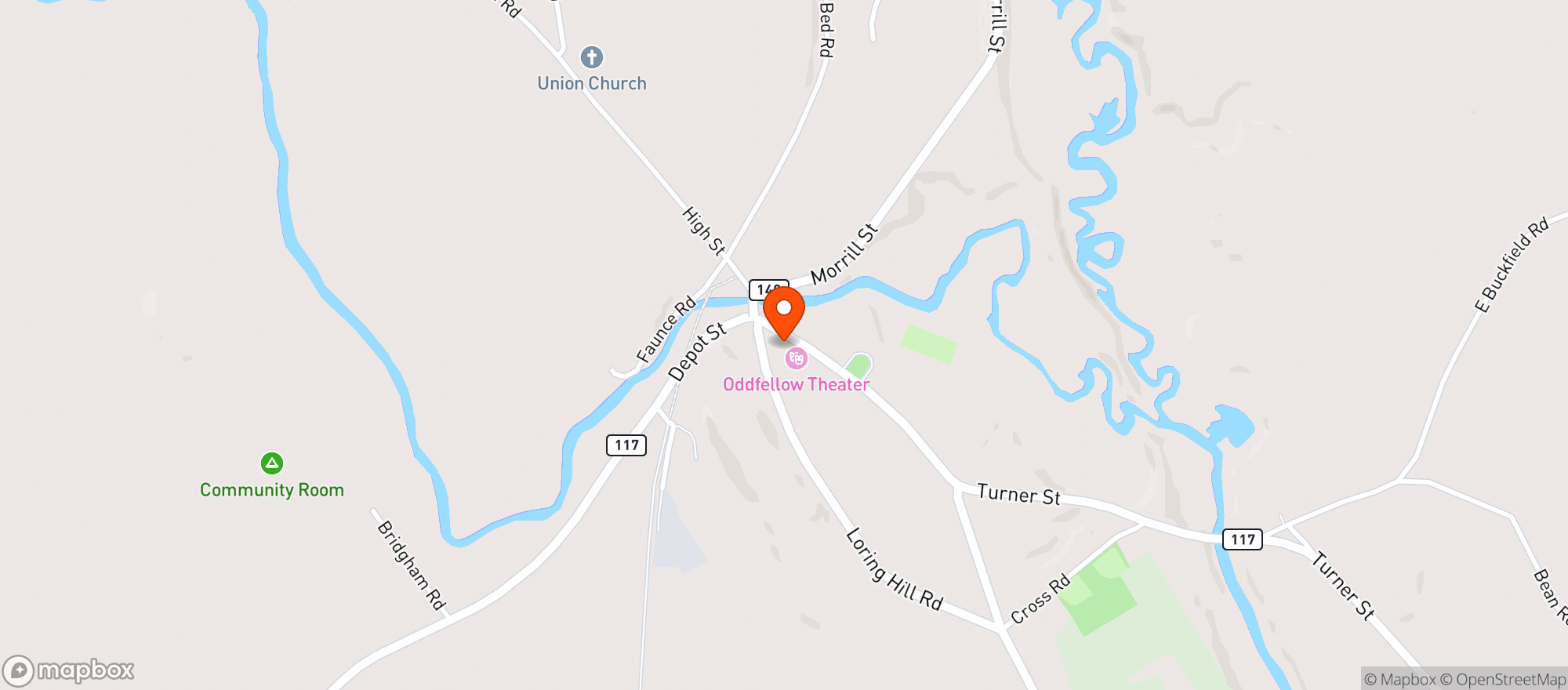 Map showing Tiltons Market