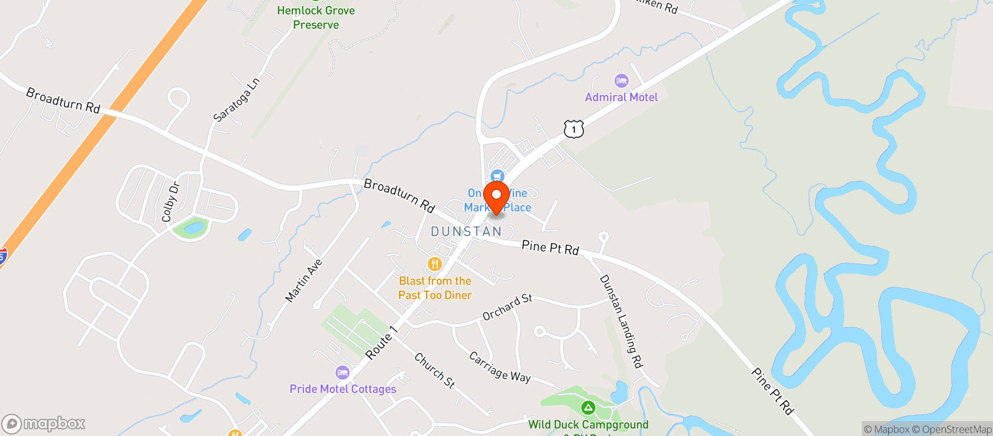 Map showing Walgreens #18299