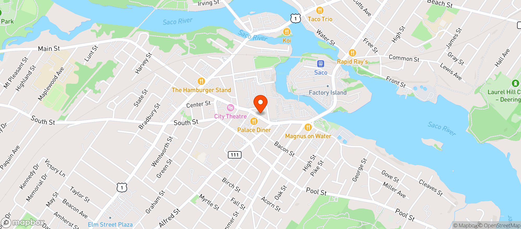 Map showing Cowbell