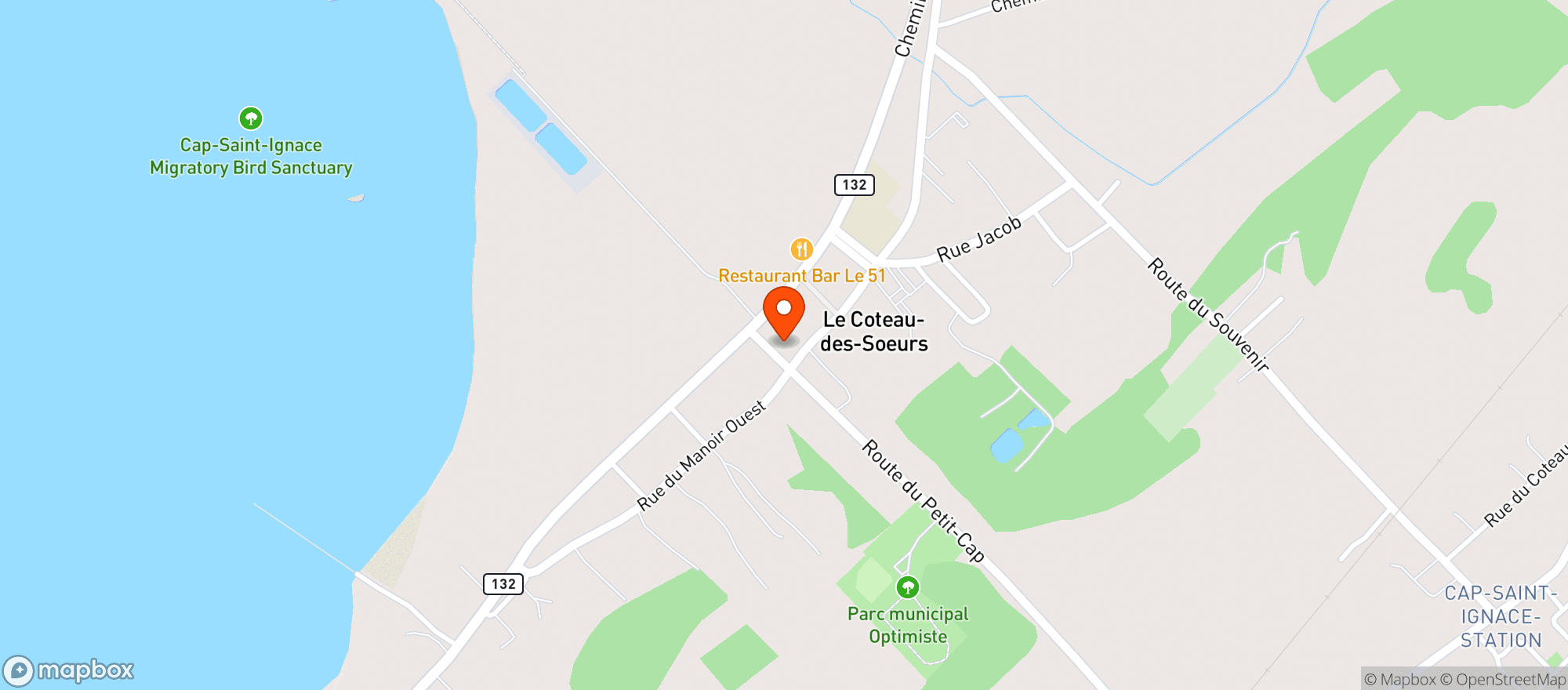 Map showing Boucherie Ali. Ideale Enr