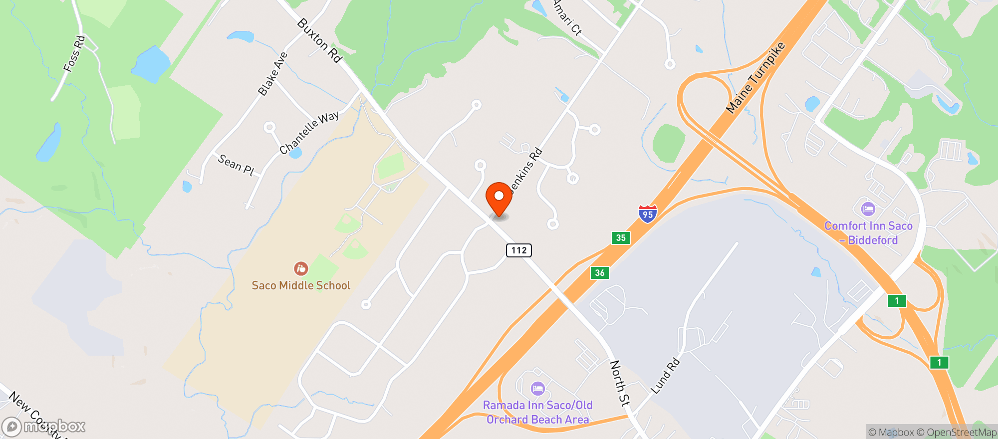 Map showing Hillview Market & Deli
