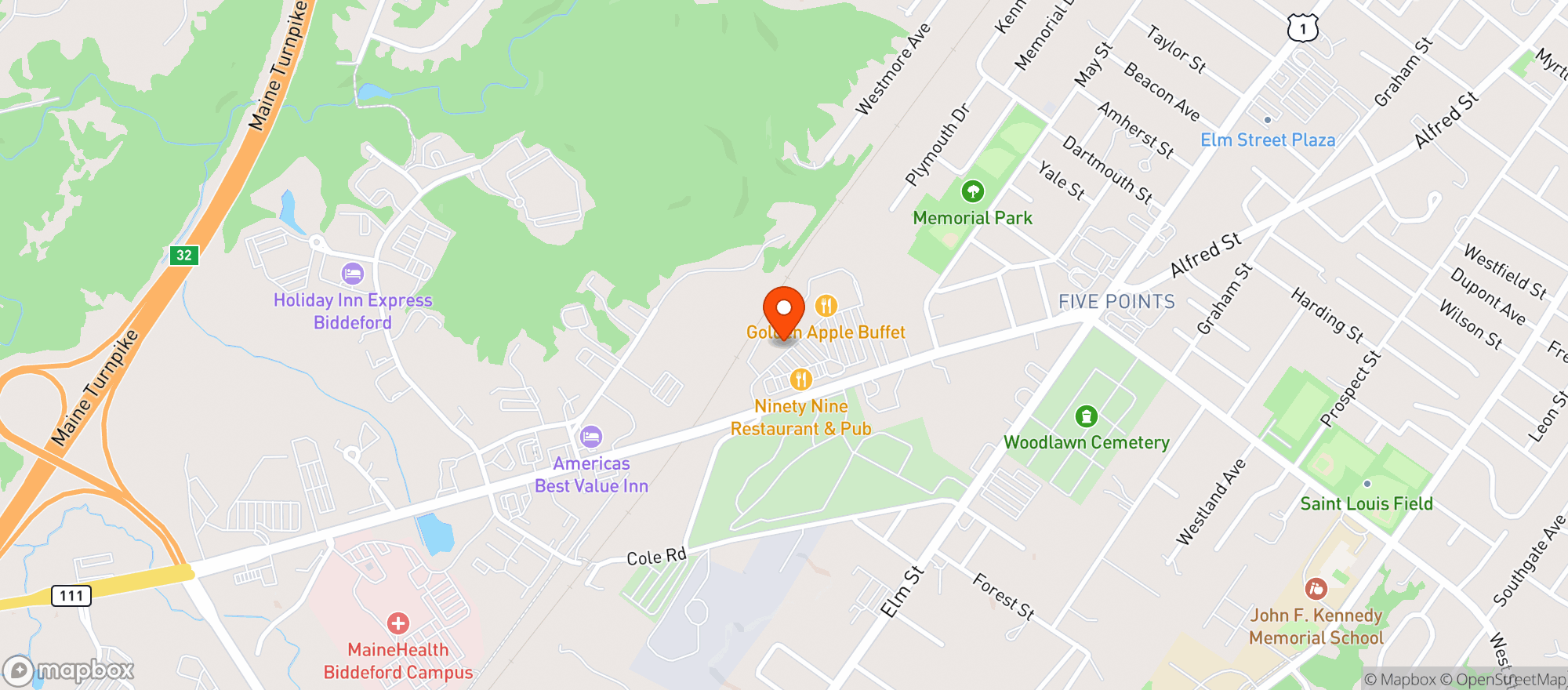 Map showing Bounce