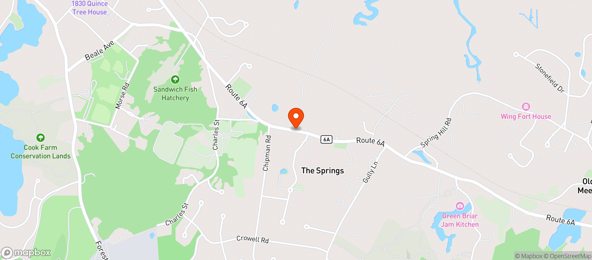 Map showing One Stop Deli & Package
