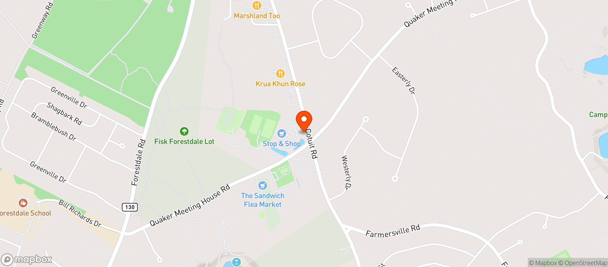 Map showing Meetinghouse Package