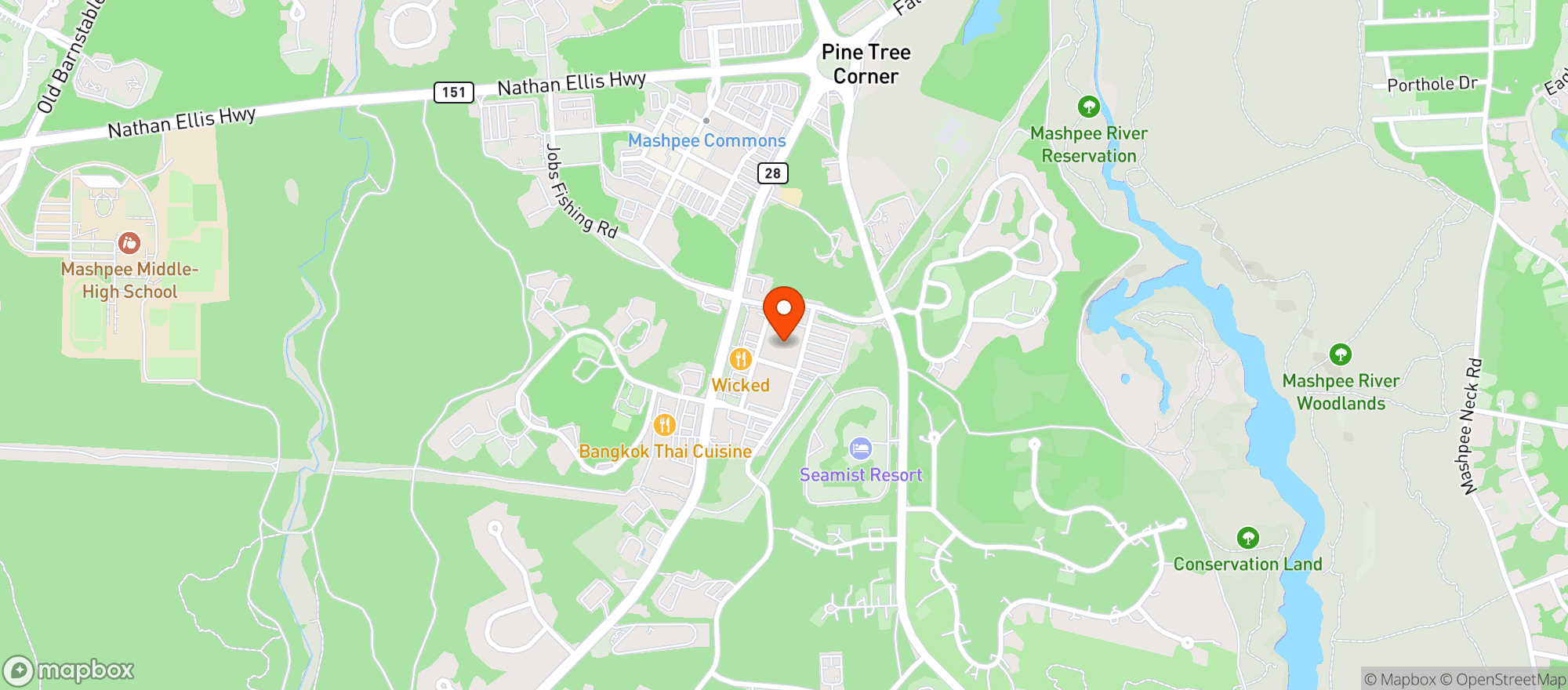 Map showing Roche Bros