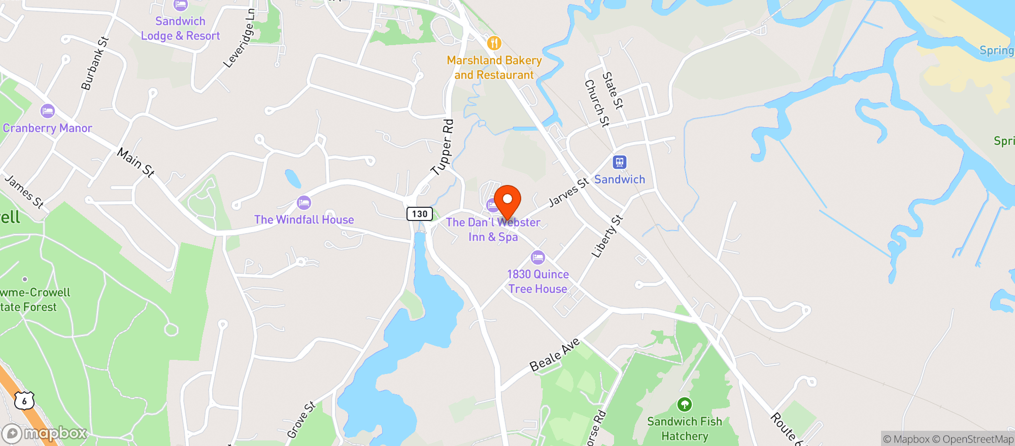 Map showing The Brown Jug