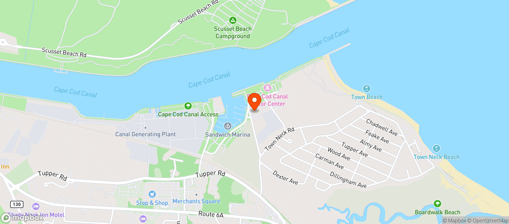 Map showing Pilot House