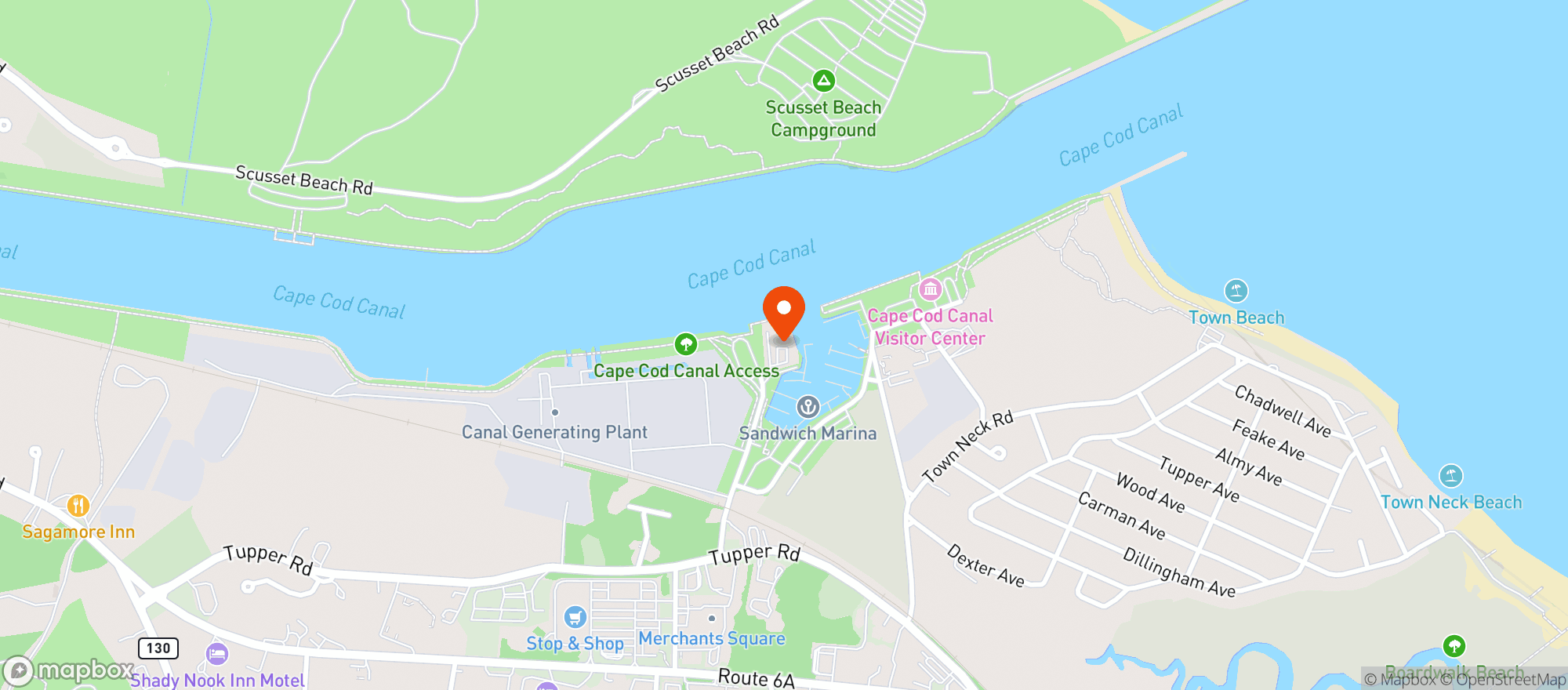 Map showing Fishermens View