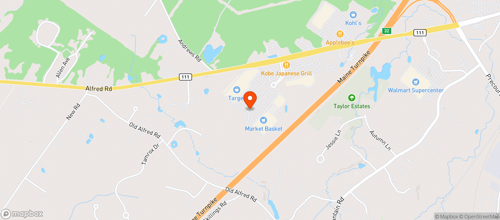 Map showing Market Basket