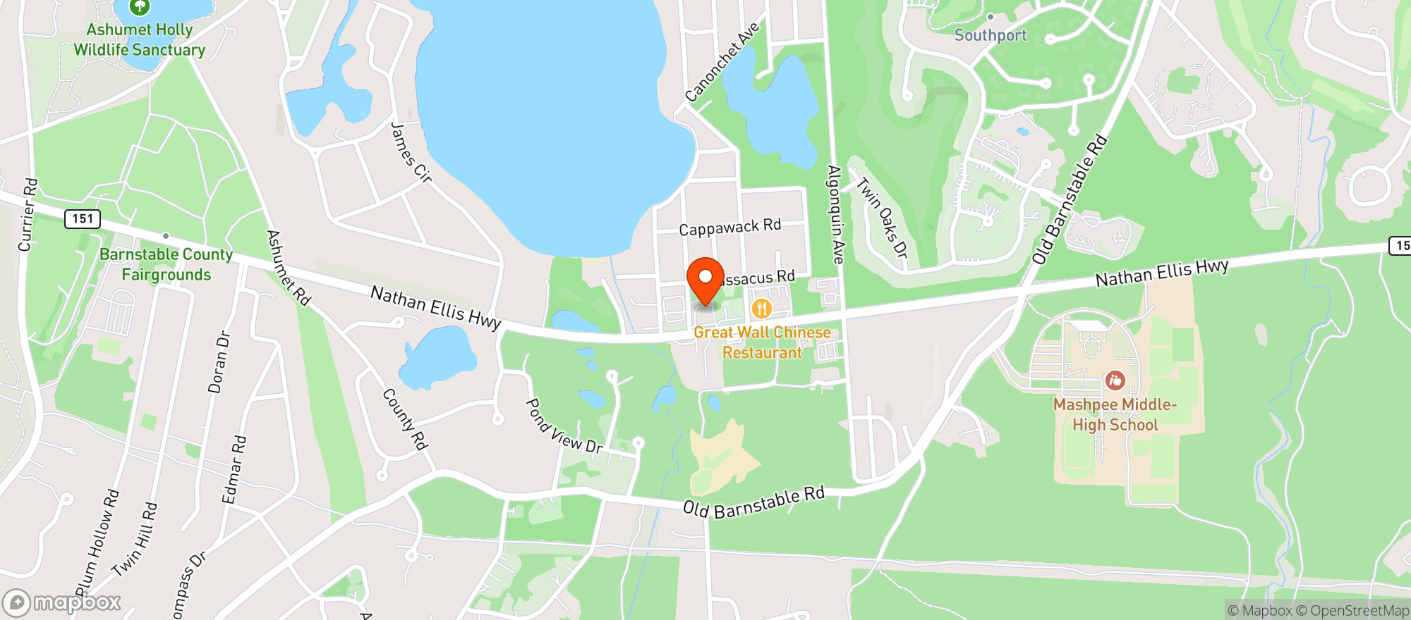 Map showing Andy's Market