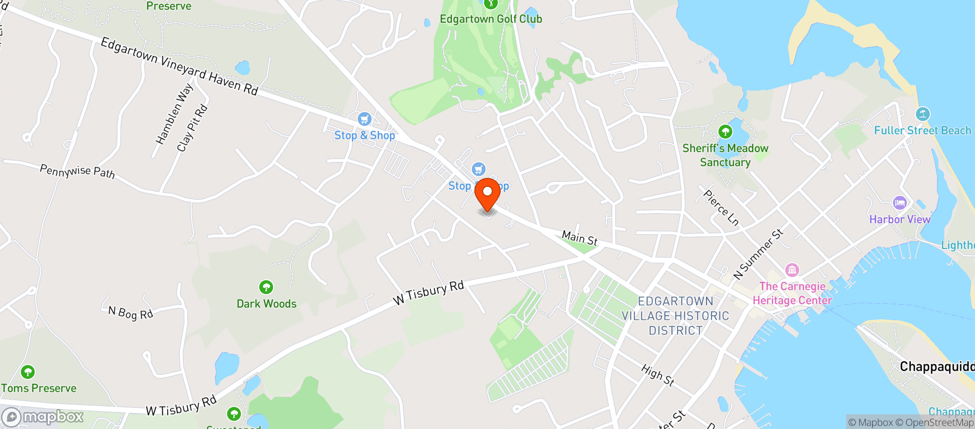Map showing STOP & SHOP