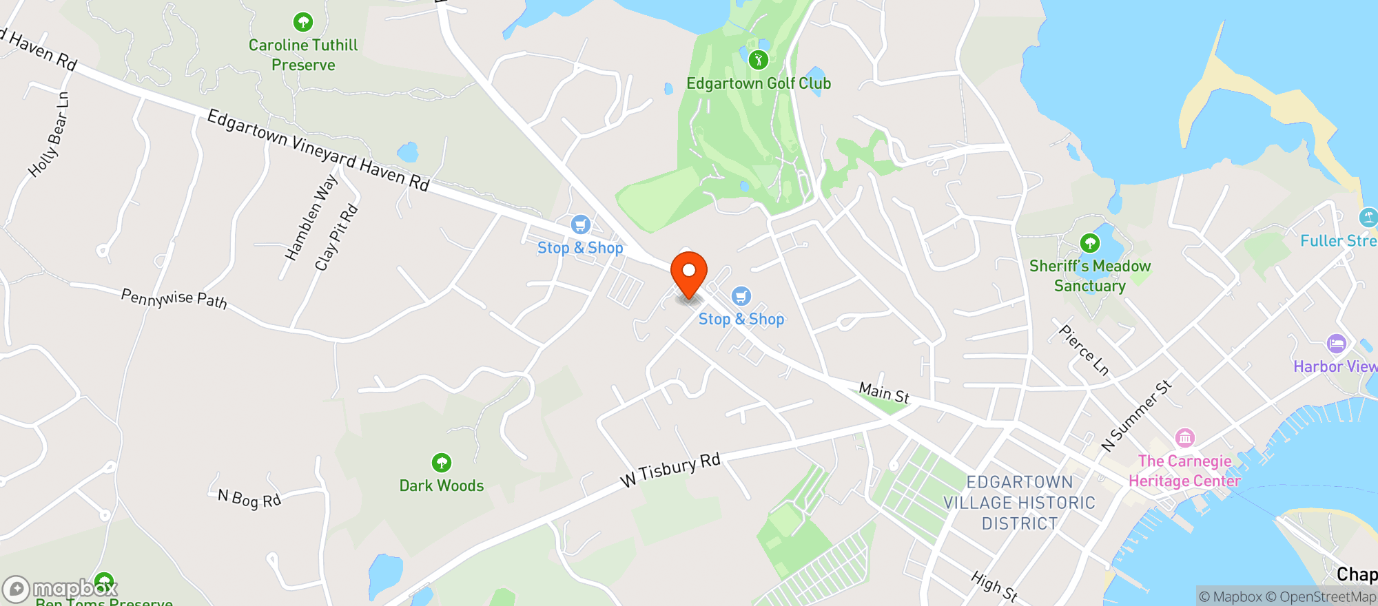 Map showing Al's Package