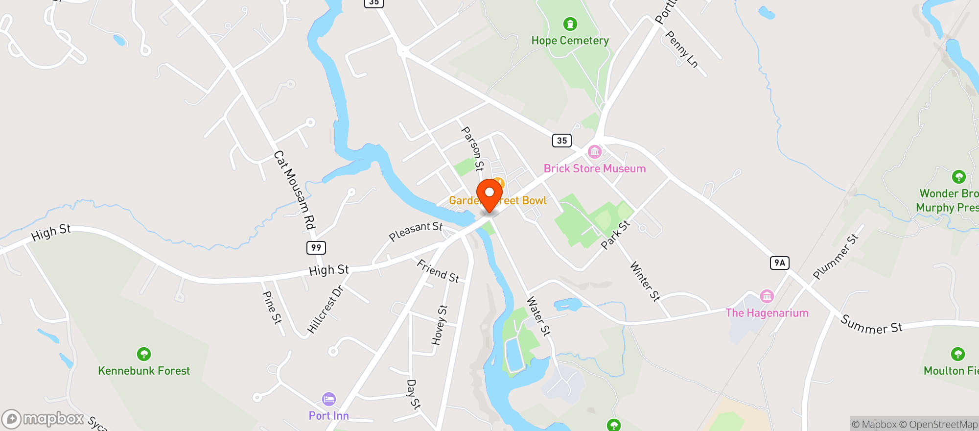 Map showing Duffys Tavern & Grill