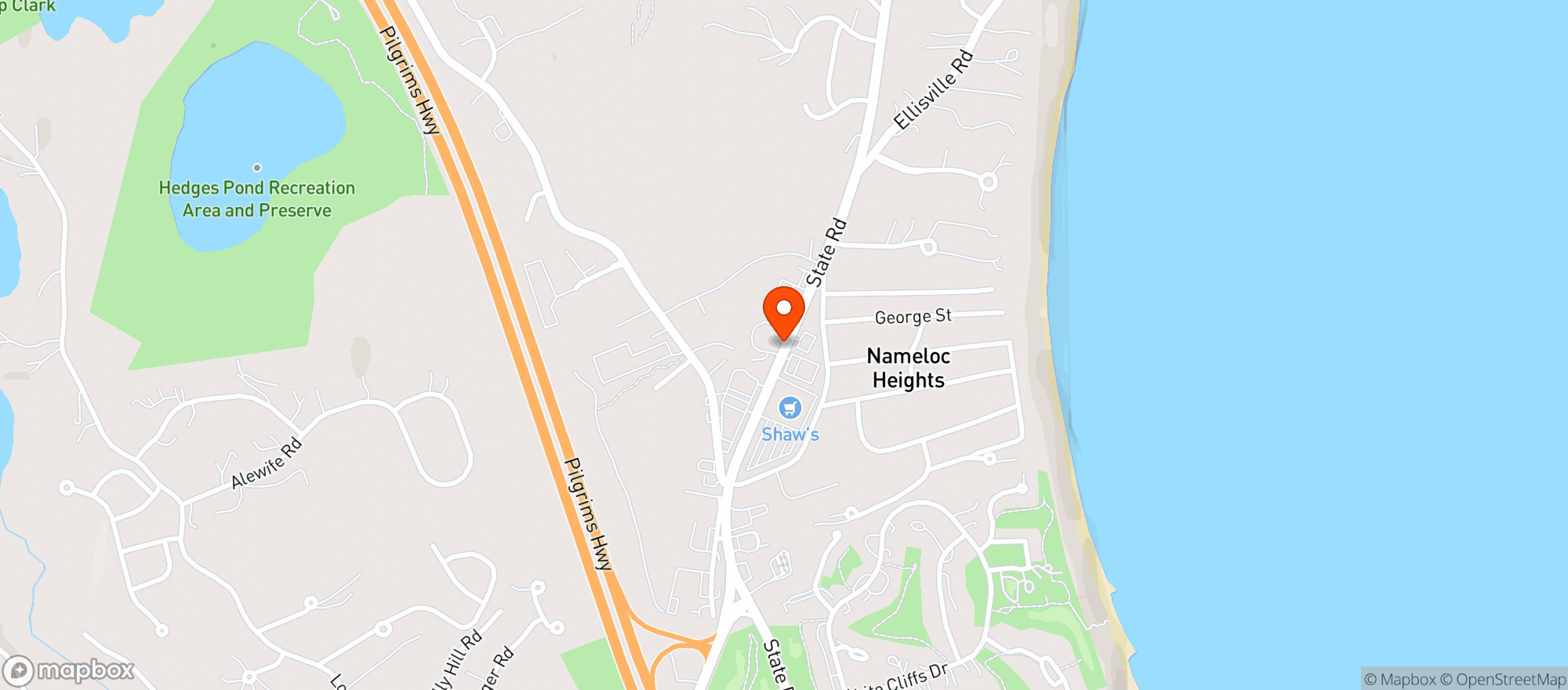 Map showing Cedarville Wine & Spirits