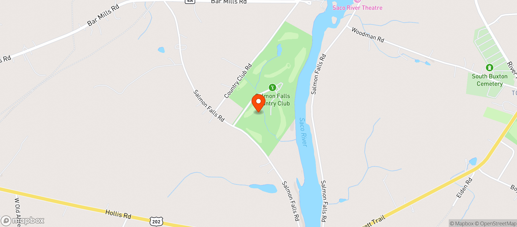 Map showing Salmon Falls Restaurant