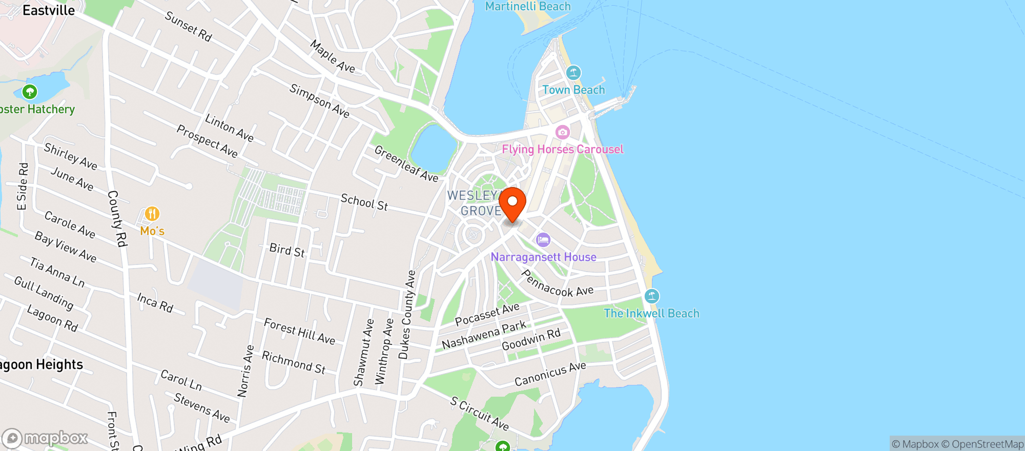 Map showing Sweet Life Cafe