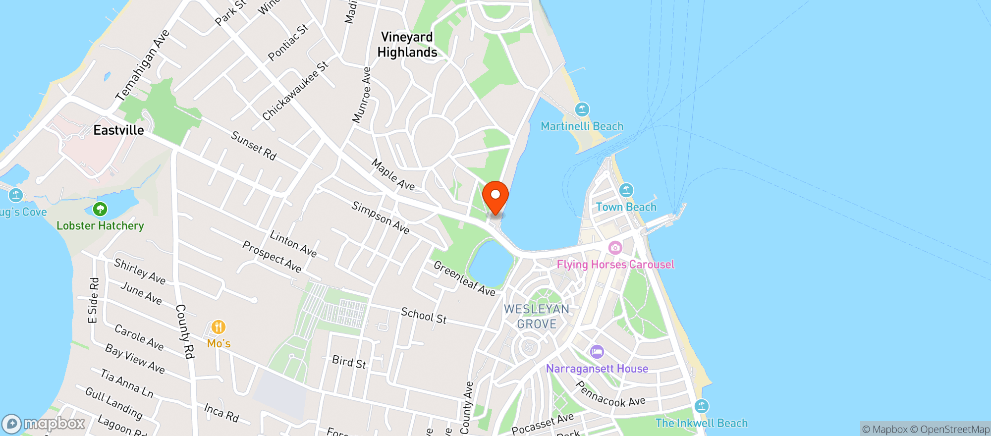 Map showing Our Market