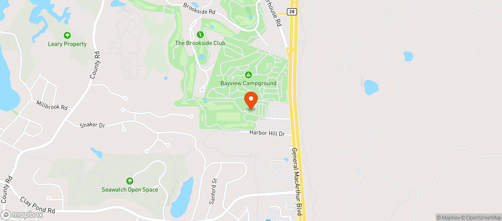Map showing Bog Tavern