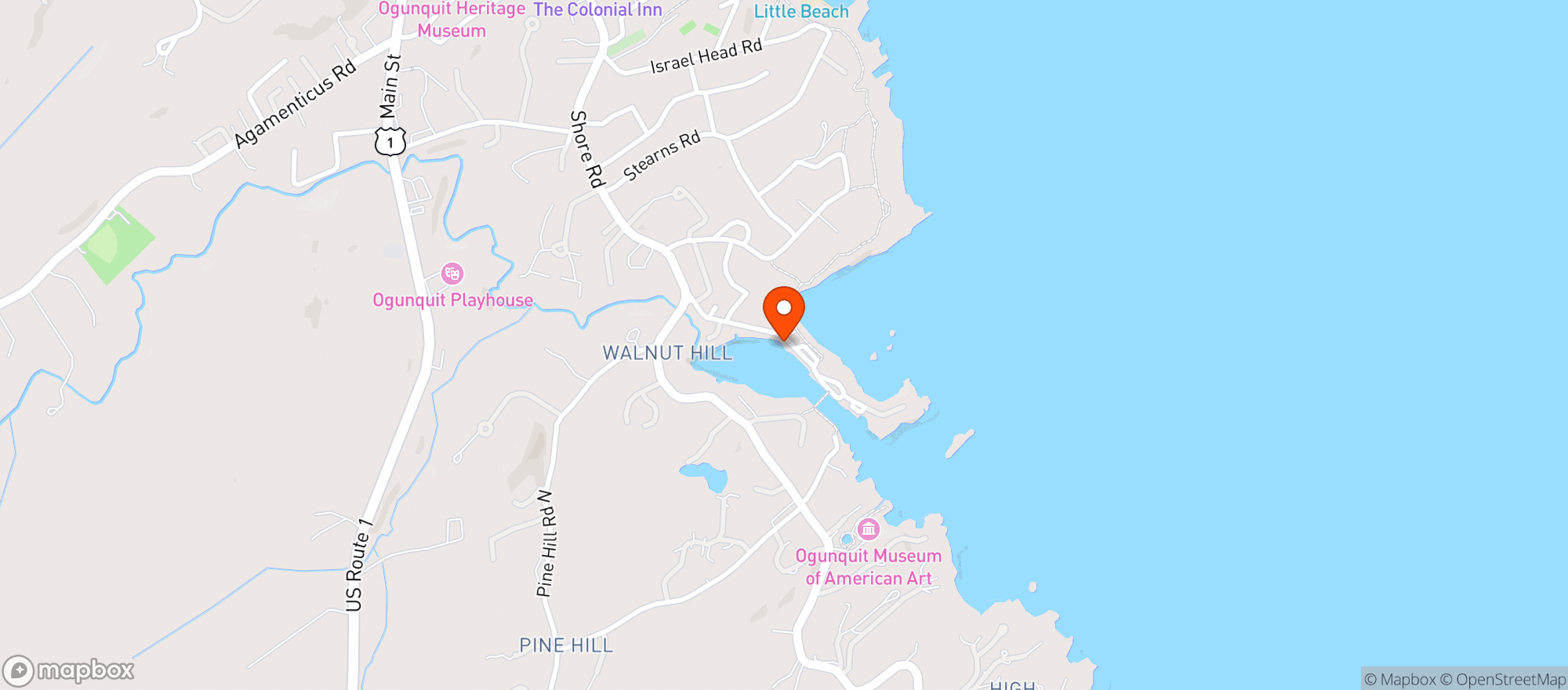 Map showing Barnacle Billy S Inc