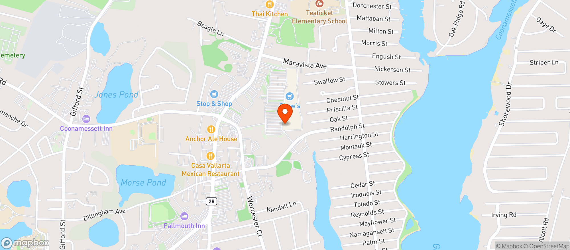 Map showing Shaws - 00603 - East