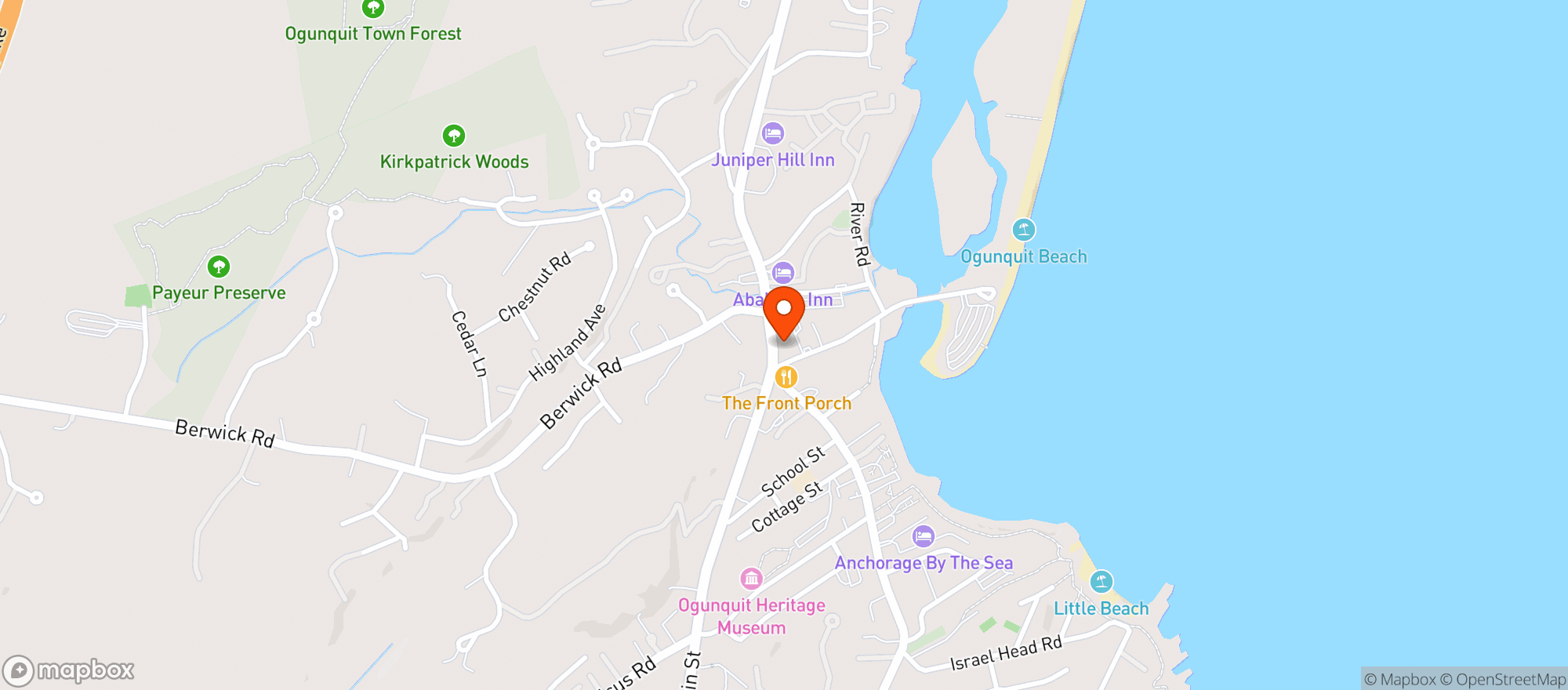 Map showing VILLAGE FOOD MARKET