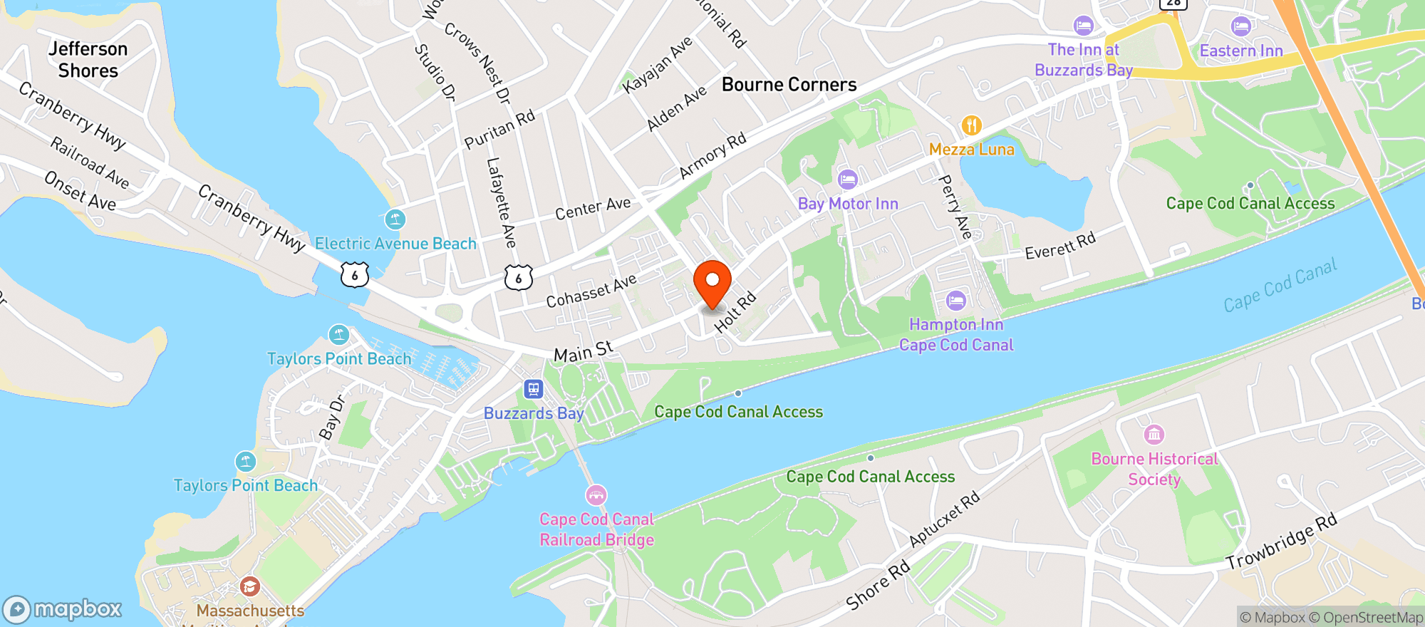 Map showing Liquor Barn - Buzzards Bay