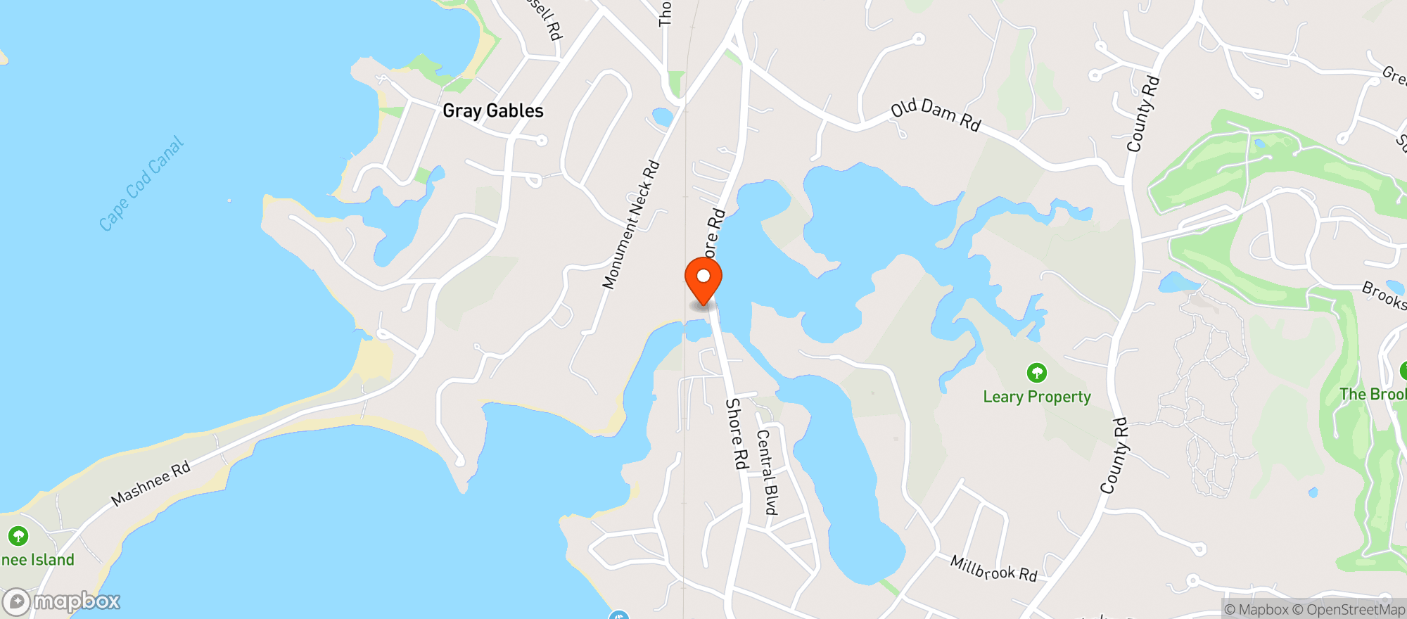 Map showing Lobster Trap Fish Market