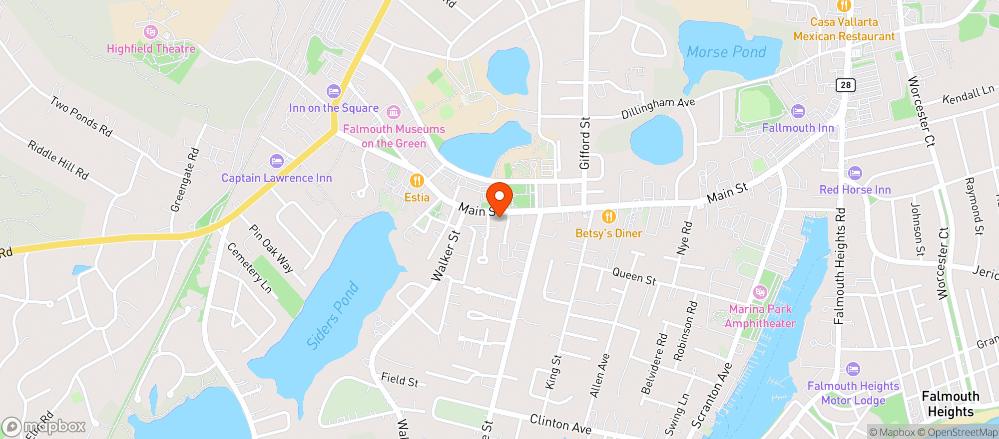Map showing Liam Maguires Irish Pub