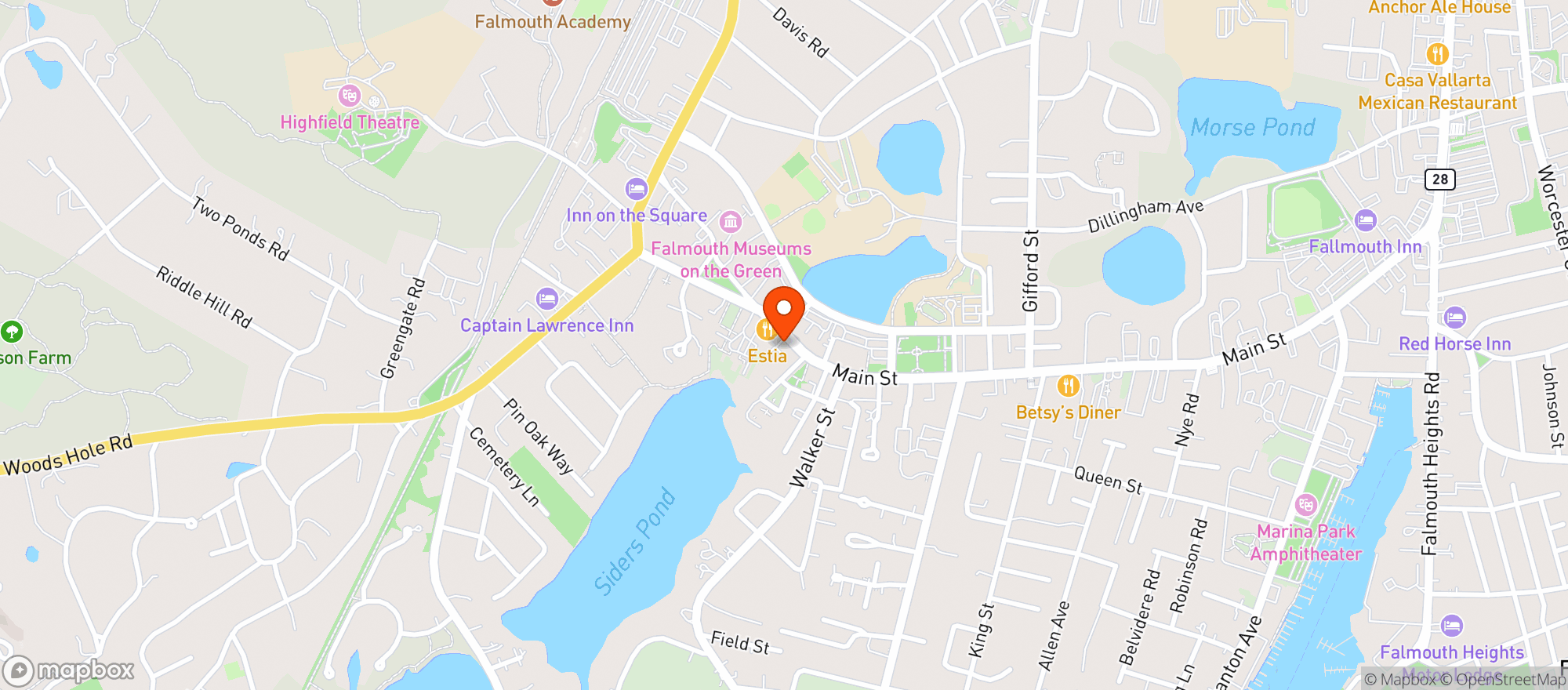 Map showing Eugene Henry's