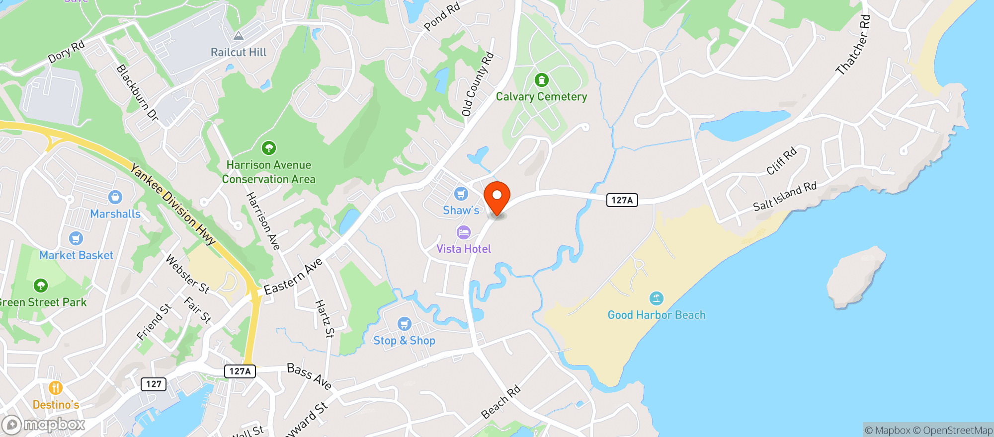 Map showing Stop & Shop